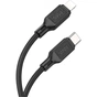 Дата кабель USB-C to Lightning 1.0m Cool silicone PD 20W X90 black HOCO (6931474788382) - зменшене зображення 2