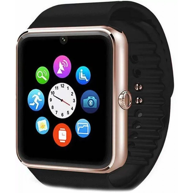 Смарт-годинник UWatch Smart GT08 Gold/Black (F_50694) - изображение 1