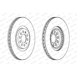 Гальмівний диск FERODO DDF1118C зображення 1