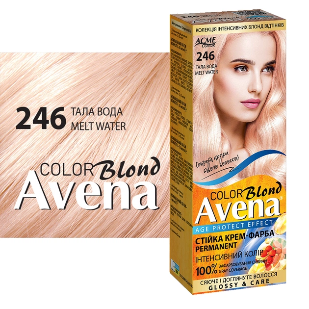 Фарба для волосся Acme Color Avena Blond Color Стійка 246 - Тала вода (4823115502452) - picture 3