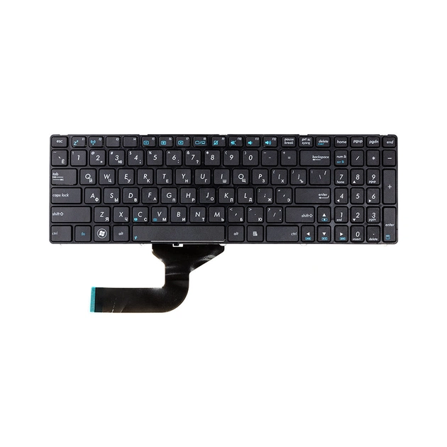 Клавиатура ноутбука PowerPlant ASUS A52, K52, X54 (K52ver) черная, черная рамка (KB311699) - изображение 1