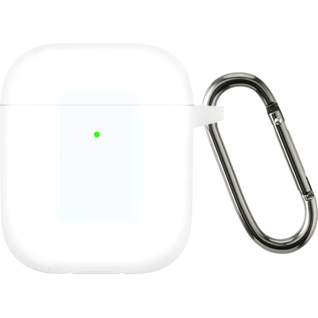 Чохол для навушників Armorstandart Ultrathin Silicone Case With Hook для Apple AirPods 2 Transparent (ARM59694) - зображення 1