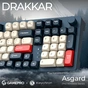 Клавіатура GamePro Asgard Drakkar Keychron Super Red Switch Wireless/Bluetooth/USB UA Blue (MK305BL) - уменьшенное изображение 6