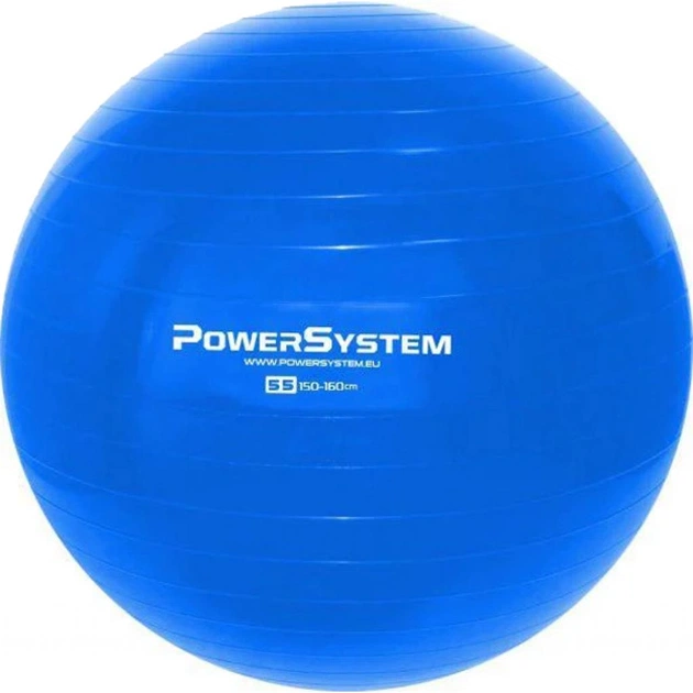 М'яч для фітнесу Power System PS-4011 55cm Blue (PS-4011_55cm_Blue) - зображення 1