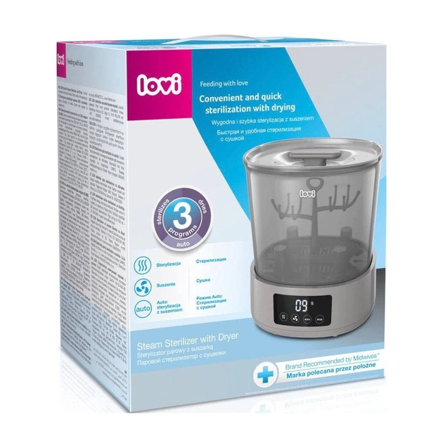 Стерилізатор Lovi електричний паровий зі сушаркою (12/209) - picture 4