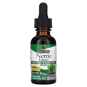 Травы Nature's Answer Крапива, экстракт в каплях, 2000 мг, Nettle Extract, 30 мл (NTA-00650) изображение 1