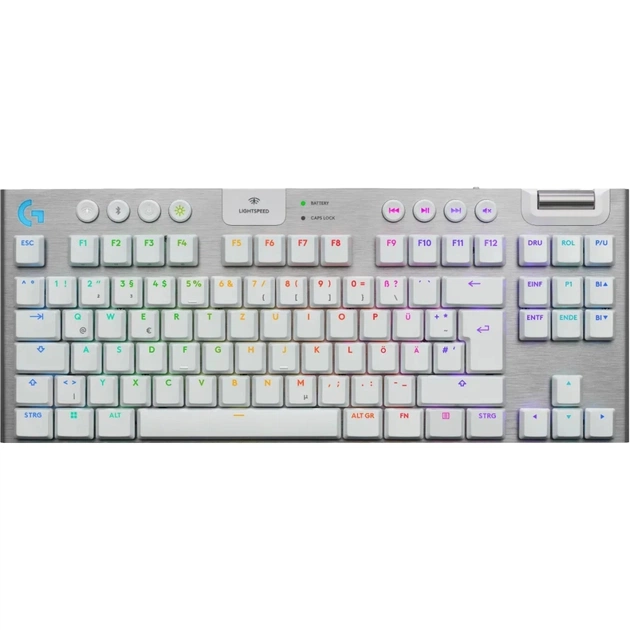 Клавіатура Logitech G915 TKL X Lightspeed Switch-Tactile Wireless/Bluetooth/USB UA White (920-012737) - зображення 1