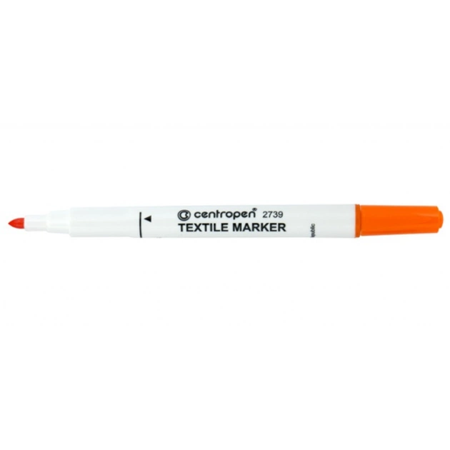Маркер Centropen Textile 2 мм оранжевый (2739/06) - изображение 1