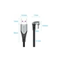Дата кабель USB 2.0 AM to USB-C 1.5m 66W 180° U-Shaped aluminum alloy Vention (COHHG) - зменшене зображення 2