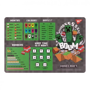 Підкладка настільна Yes А3 Minecraft Creepers з підказками англ (492248) зображення 1