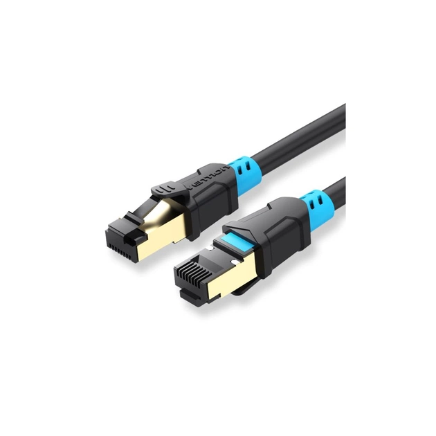 Патч-корд 30м, S/FTP cat 6 RJ-45 black Vention (VAP-A06-B3000) - зображення 1