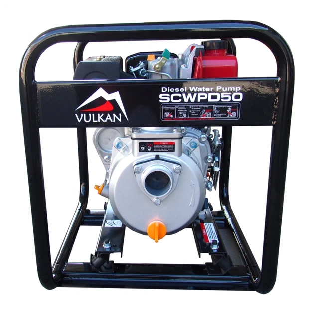Мотопомпа Vulkan рукав 50мм, 28м3/год, підйом 28м, чиста вода, SCWPD50, дизельна (79164) - picture 1