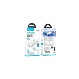 Сетевой фильтр питания HOCO AC10A, 1 роз, 2 USB, 2 USB-C, 65W, 1,5м, White (HOCO AC10A/W) изображение 1