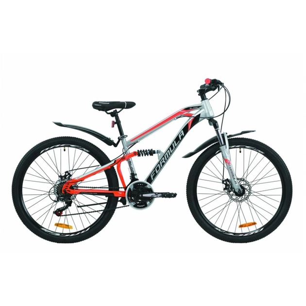 Велосипед Formula 26" BLAZE AM2 DD рама-15" St 2020 сіро-червоний з чорним (OPS-FR-26-379) - зображення 1
