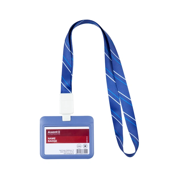 Бейдж Axent слайдер горизонтальний, 85х54мм , димчастий синій (4500H-02-A) - picture 4