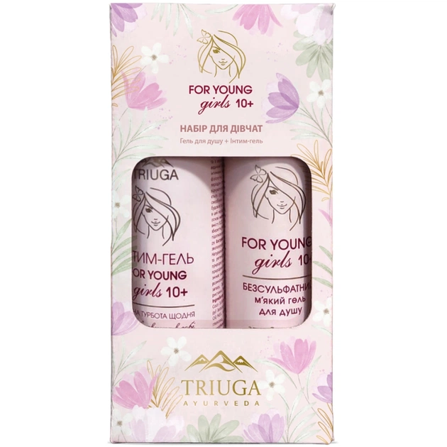 Набір косметики Triuga Ayurveda For Young Girls Гель для душу 250 мл + Інтим гель 300 мл (4820164642054) - picture 1