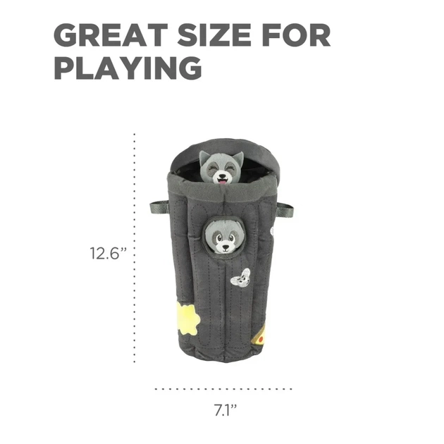 Іграшка для собак Outward Hound Єнот пазл-схованка сіра (0700603704984) - picture 4