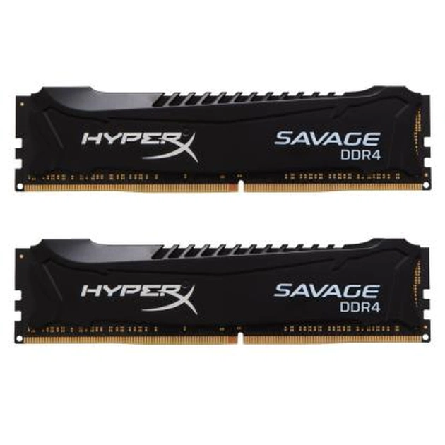Модуль пам'яті для комп'ютера DDR4 16GB (2x8GB) 2800 MHz HyperX Savage BLACK Kingston Fury (ex.HyperX) (HX428C14SB2K2/16) - изображение 1