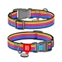 Нашийник для тварин WAUDOG Nylon з QR паспортом "Лінія 1" пластиковий фастекс XS (5225) - зменшене зображення 1