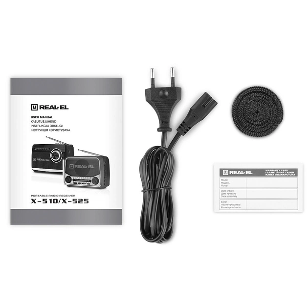 Портативний радіоприймач REAL-EL X-525 Grey (EL121800004) - picture 7