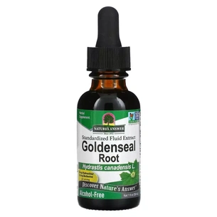 Травы Nature's Answer Экстракт желтокорня без спирта, Goldenseal Root, 30 мл (NTA-00628) изображение 1