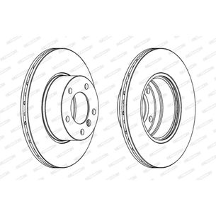 Гальмівний диск FERODO DDF834 зображення 1