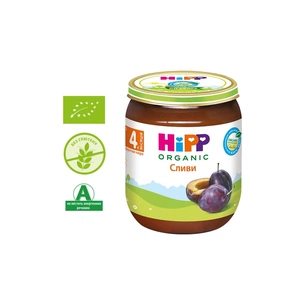 Дитяче пюре HiPP Organic Сливи, 125 г (9062300101338) зображення 1