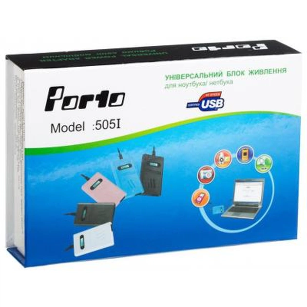 Блок живлення до ноутбуку Porto 70W, DC 15-24V (регулируемый), 4A max, + USB 5V,1A (MN-505I) - picture 7