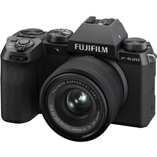 Цифровий фотоапарат Fujifilm X-S20+ XC 15-45mm F3.5-5.6 Kit Black (16939588) зображення 1