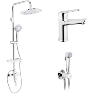 Душовий гарнітур Kroner Armada-C064K + змішувач Hagen-C010 + змішувач Bidet-C082 (CVS30203) изображение 1