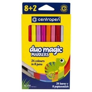 Фломастери Centropen 2599 Duomagic, 10шт (8 tones + 2 different erasers) (2599/10) зображення 1