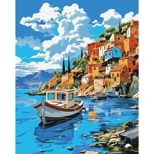 Картина по номерам Santi Човен біля берега 40*50 см (954754) зображення 1