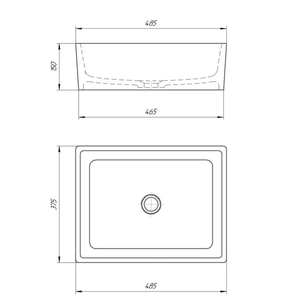 Раковина GRANADO Tolosa white gel (gbs1205g) - изображение 6