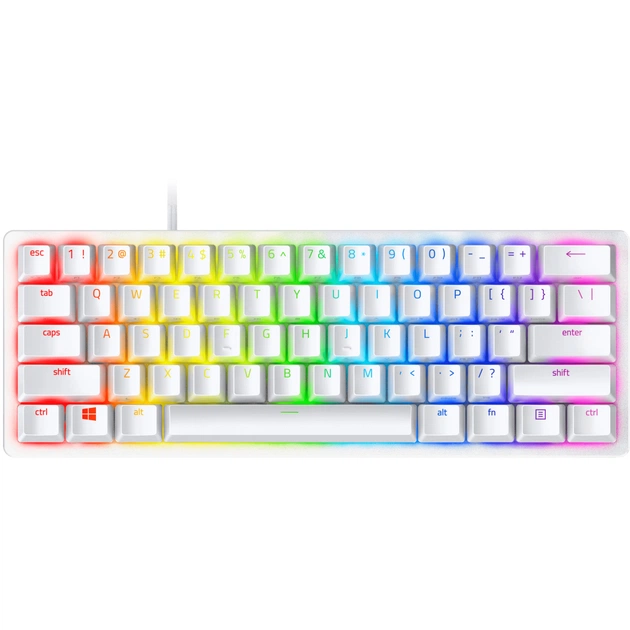 Клавіатура Razer Huntsman mini Mercury Red Switch USB RU White (RZ03-03392200-R3R1) - изображение 1