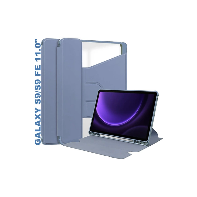 Чохол до планшета BeCover 360° Rotatable Samsung Tab S9 (SM-X710/SM-X716)/S9 FE (SM-X510/SM-X516B) 11.0" Purple (710437) - изображение 1