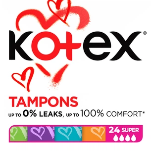 Тампони Kotex Super 24 шт. (5029053534626) изображение 1
