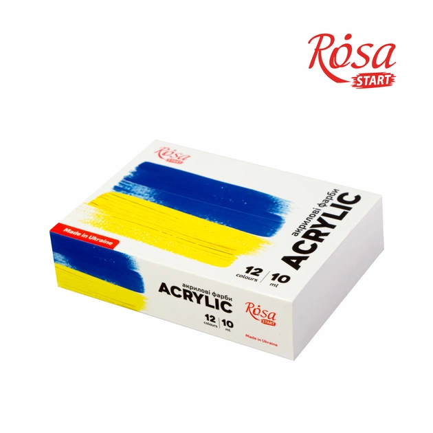 Акриловые краски Rosa START Ukraine 12 x10 мл (4823098531036) - изображение 1