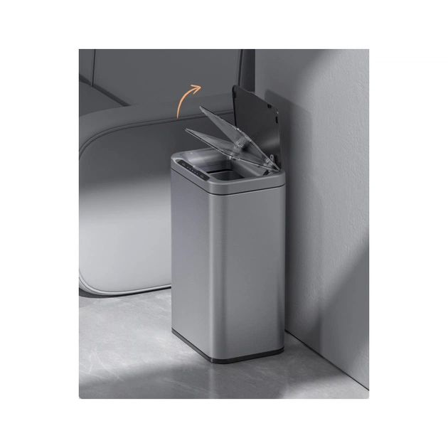 Контейнер для сміття JAH Сенсорний Срібний металік 13 л (20254) - picture 4