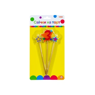 Свічка Maxi Stars "3" висотою 4,5 см, 3 шт. (MX620080-3) picture 1