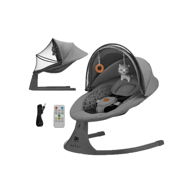 Крісло-гойдалка Kinderkraft Lumi 2 Dark Grey (5902533925025) - picture 7