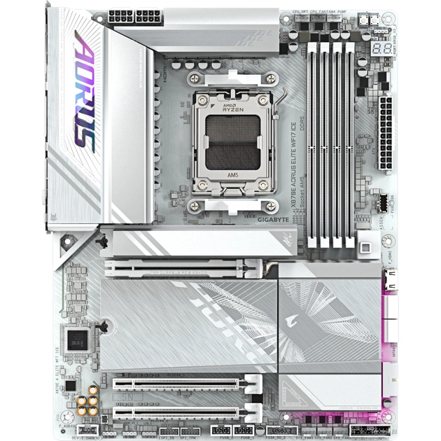 Материнська плата GIGABYTE X870E AORUS ELITE WIFI7 ICE (X870E A ELITE WIFI7 ICE) - зображення 1