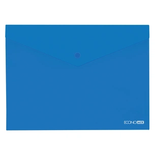 Папка - конверт Economix А5 180 мкм прозора, фактура "глянець", синя (E31316-02) зображення 1