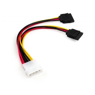 Кабель живлення SATA power 0.2m 2 connectors Vinga (VCPSATA2PW2) зображення 1