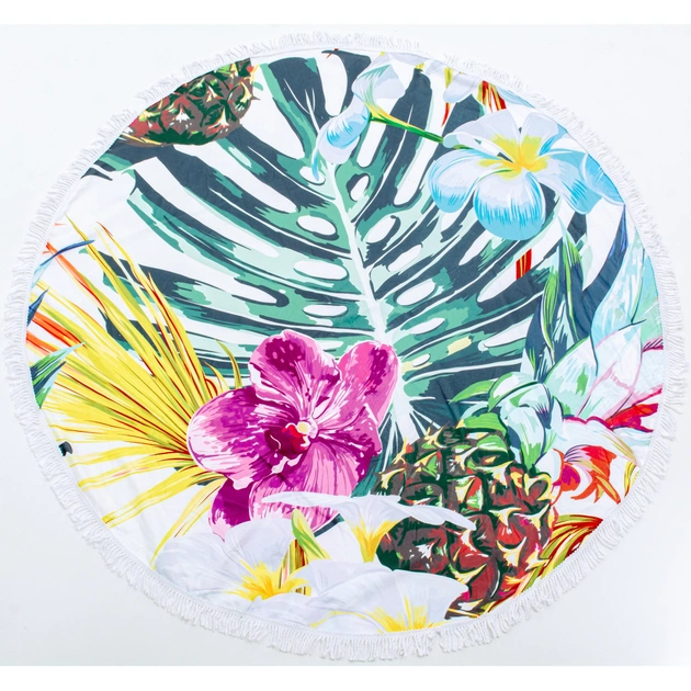 Полотенце MirSon пляжное №5062 Summer Time Tropic 150x150 см (2200003180886) - изображение 1