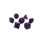 Набір кубиків для настільних ігор Games 7 Days Pearl 7 Dice Set - Dark Purple (w-gold) (g7dpearl13) - зменшене зображення 1