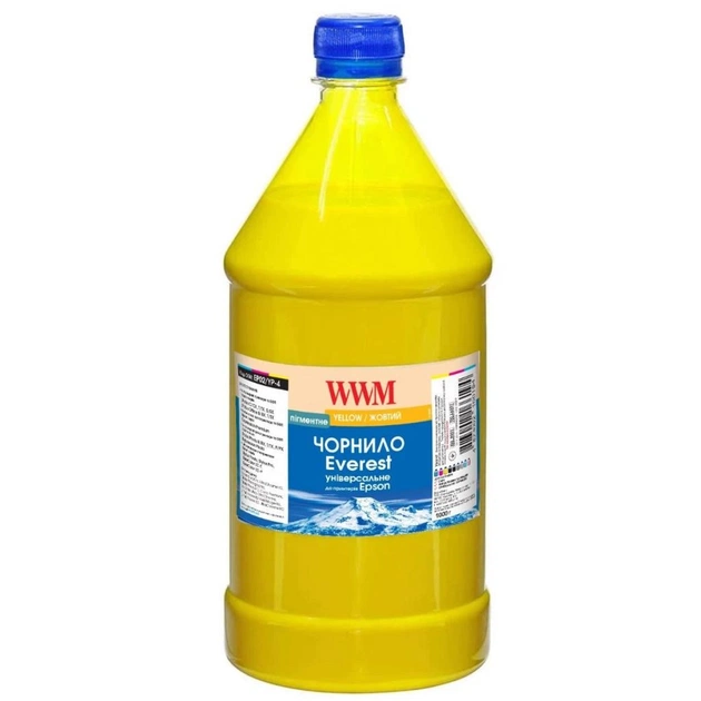 Чорнило WWM EVEREST для Epson 1000г Yellow Pigment (EP02/YP-4) - зображення 1