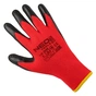 Захисні рукавиці Neo Tools комплект 12шт, поліестер з латексним покриттям, р.10, червоно-чорний (97-645-10) - уменьшенное изображение 2