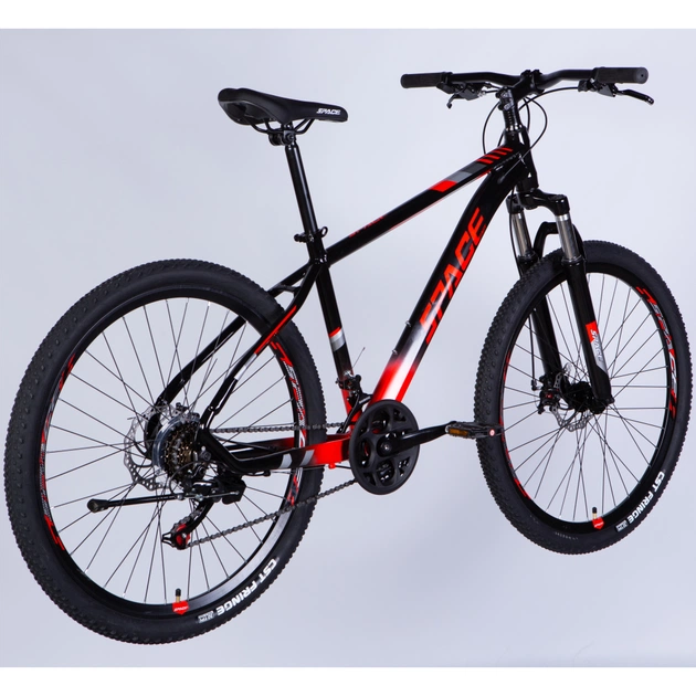 Велосипед Space 27.5" MERCURY DD FR рама-17" AL 2026 чорно-червоний (OPS-SP-27.5-076) - изображение 3