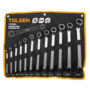 Ключ Tolsen накидних в чохлі 12 шт (15896) зображення 1