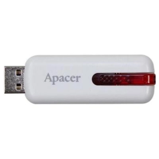 USB флеш накопичувач Apacer 64GB AH326 White RP USB 2.0 (AP64GAH326W-1) - зображення 1